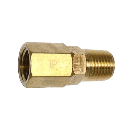 Interstate Pneumatics 1/4 Inch FPT x 1/4 Inch MPT In Line Swivel Fitting, PK 100 FS04-100K